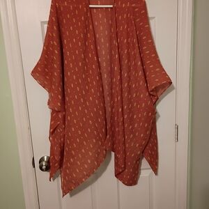 Sonoma Terracotta Kimono with Mustard Accents